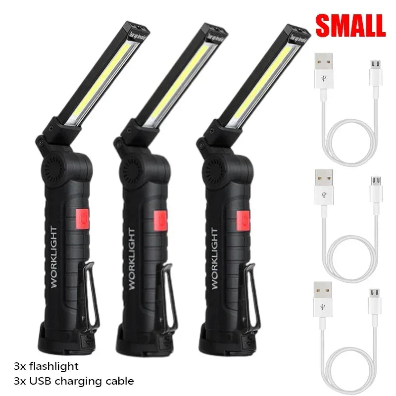 Lampe de poche LED | Magnétique Rechargeable 5 Modes