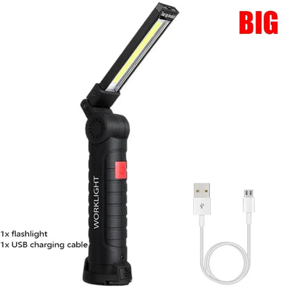 Lampe de poche LED | Magnétique Rechargeable 5 Modes