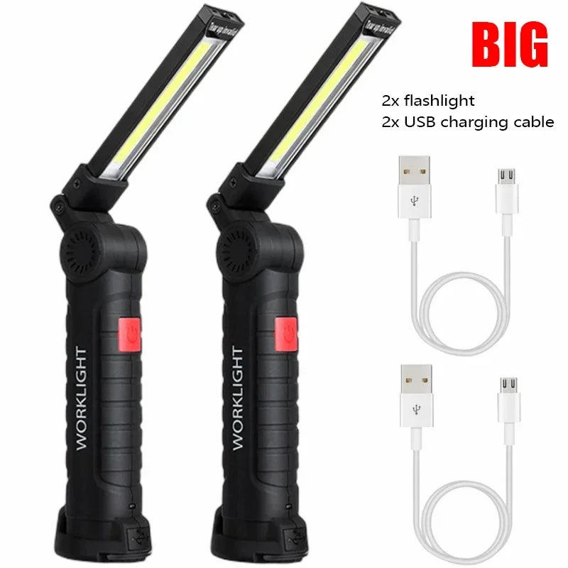 Lampe de poche LED | Magnétique Rechargeable 5 Modes